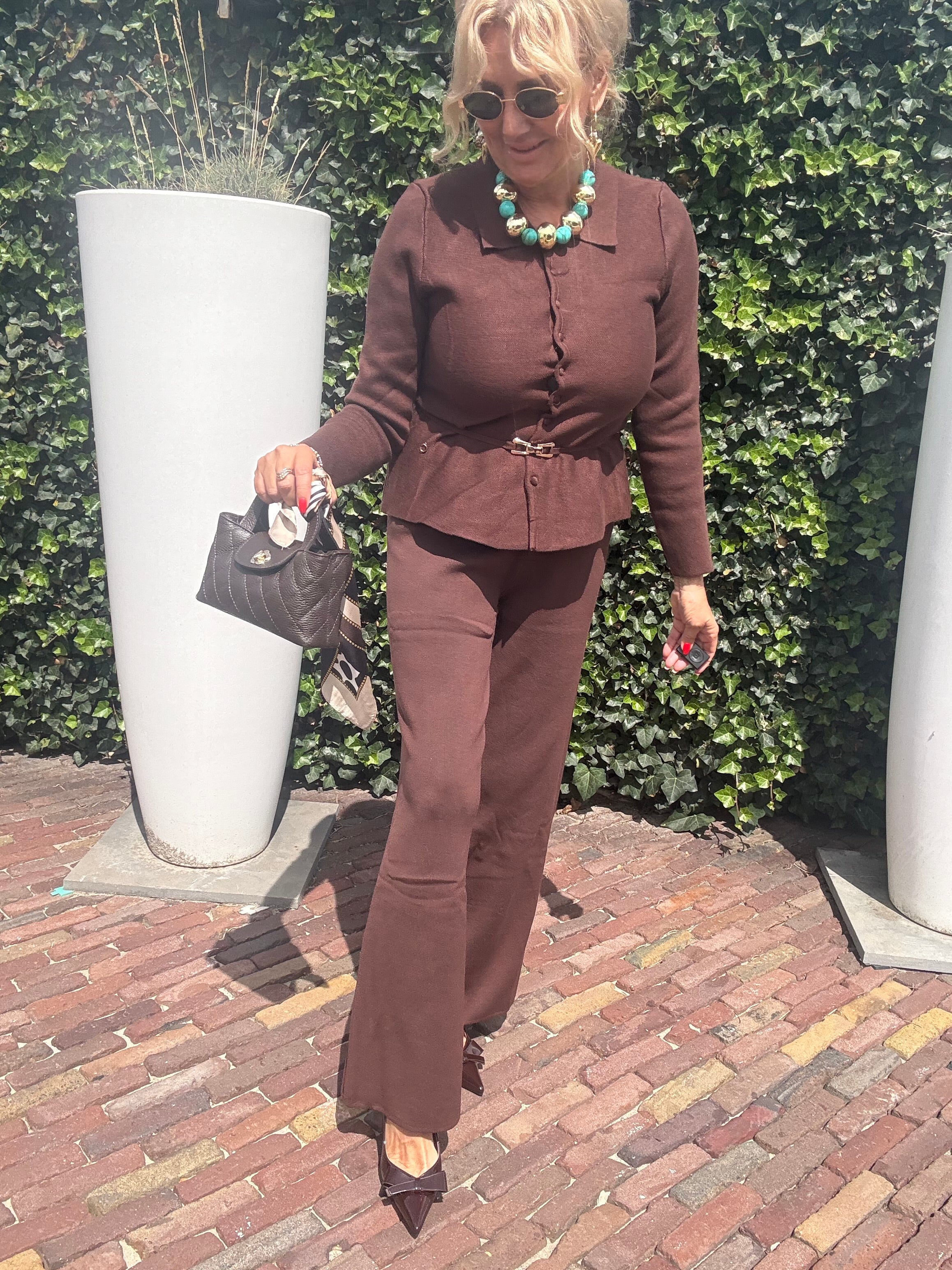 2 delig pak Bruin Retro Chic